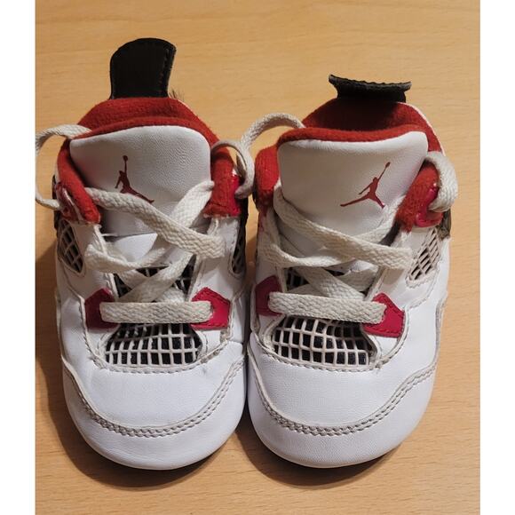 RARE FIND: Baby Nike Air Jordan IV "Fire Red" – White Bottoms